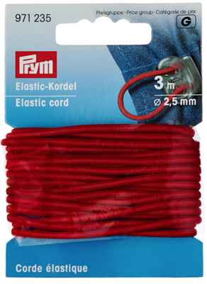 Elastisch koord rood 2,5mm - Prym G