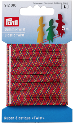 Twist elastiek rood 6,5mm - Prym L