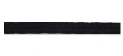 Knoopsgatenelastiek zwart 18mm