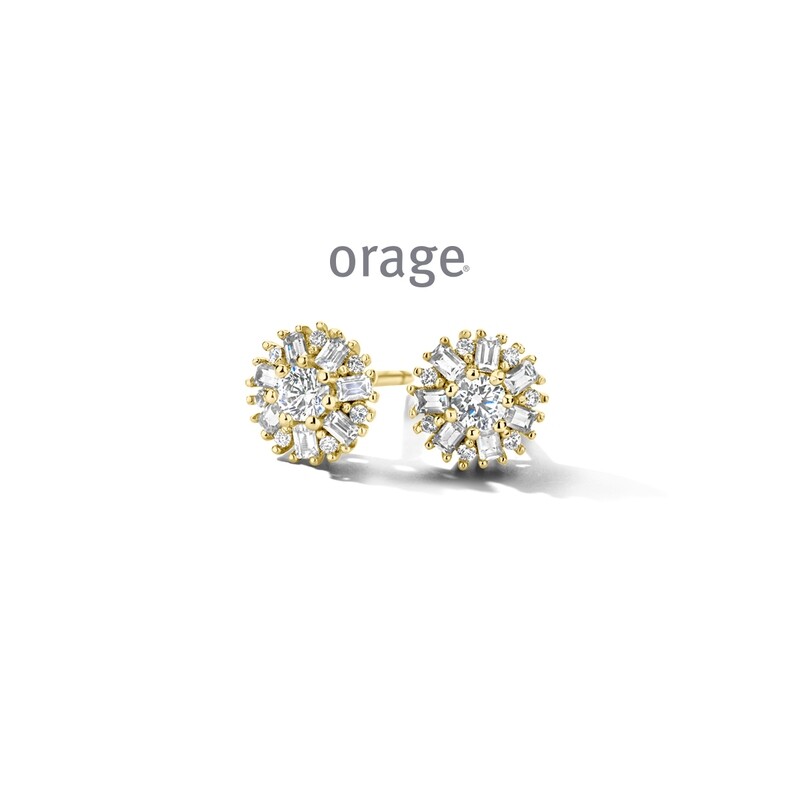 Orage oorbellen