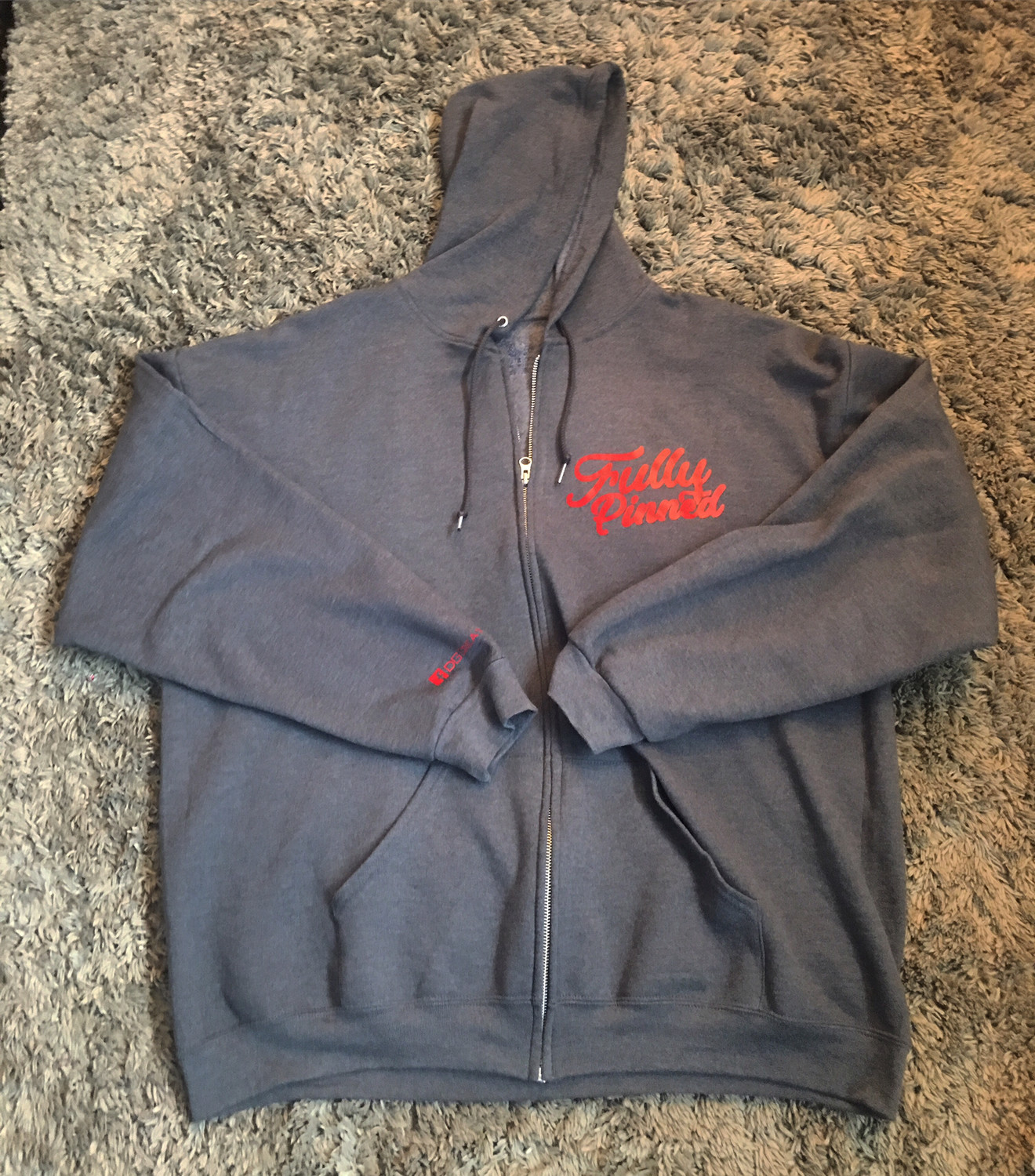 Fully Pinned Zip-up Hoodie