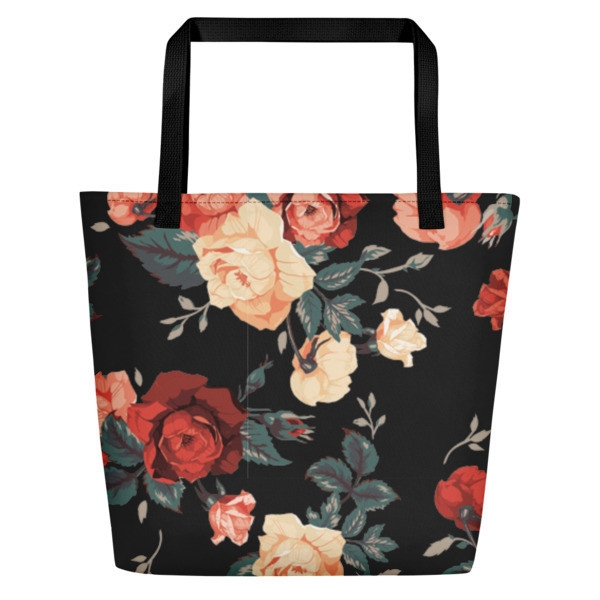 ROSE All-Over Print Beach Bag