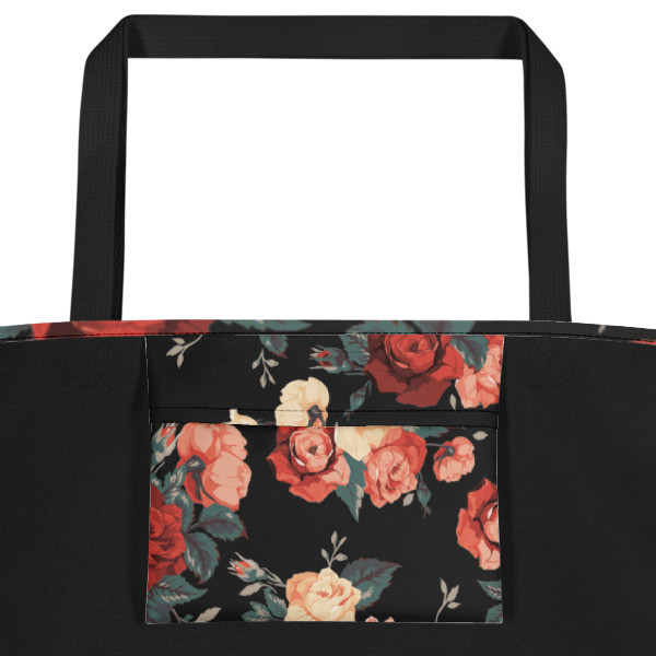 ROSE All-Over Print Beach Bag