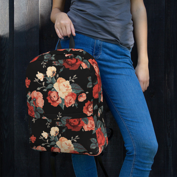 ROSE All-Over Print Backpack