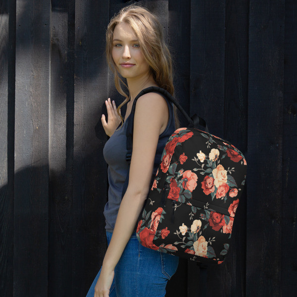 ROSE All-Over Print Backpack