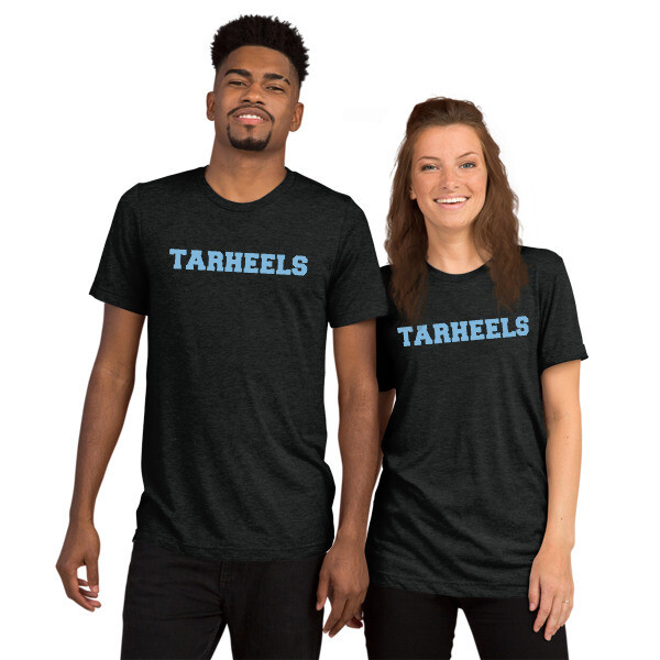 Tarheel Short sleeve t-shirt, Color: Charcoal-Black Triblend, Size: XS