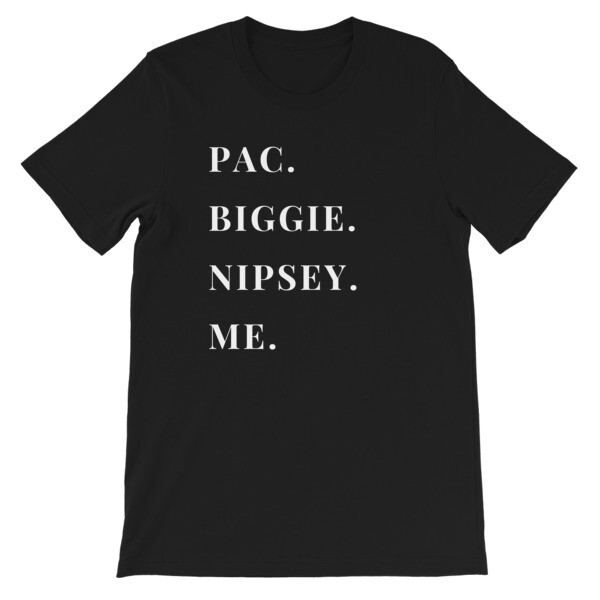 RAP KINGS Short-Sleeve Unisex T-Shirt, Color: Black, Size: XS