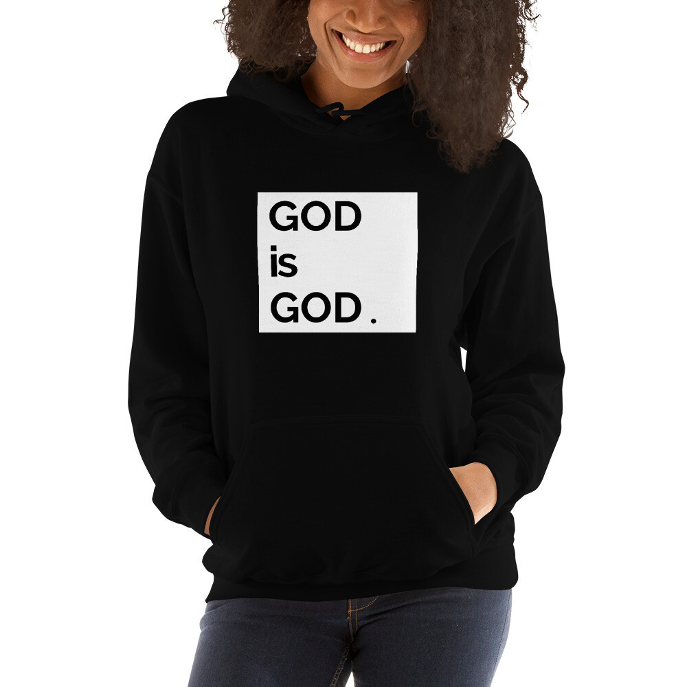 God Is God White Box Unisex Hoodie