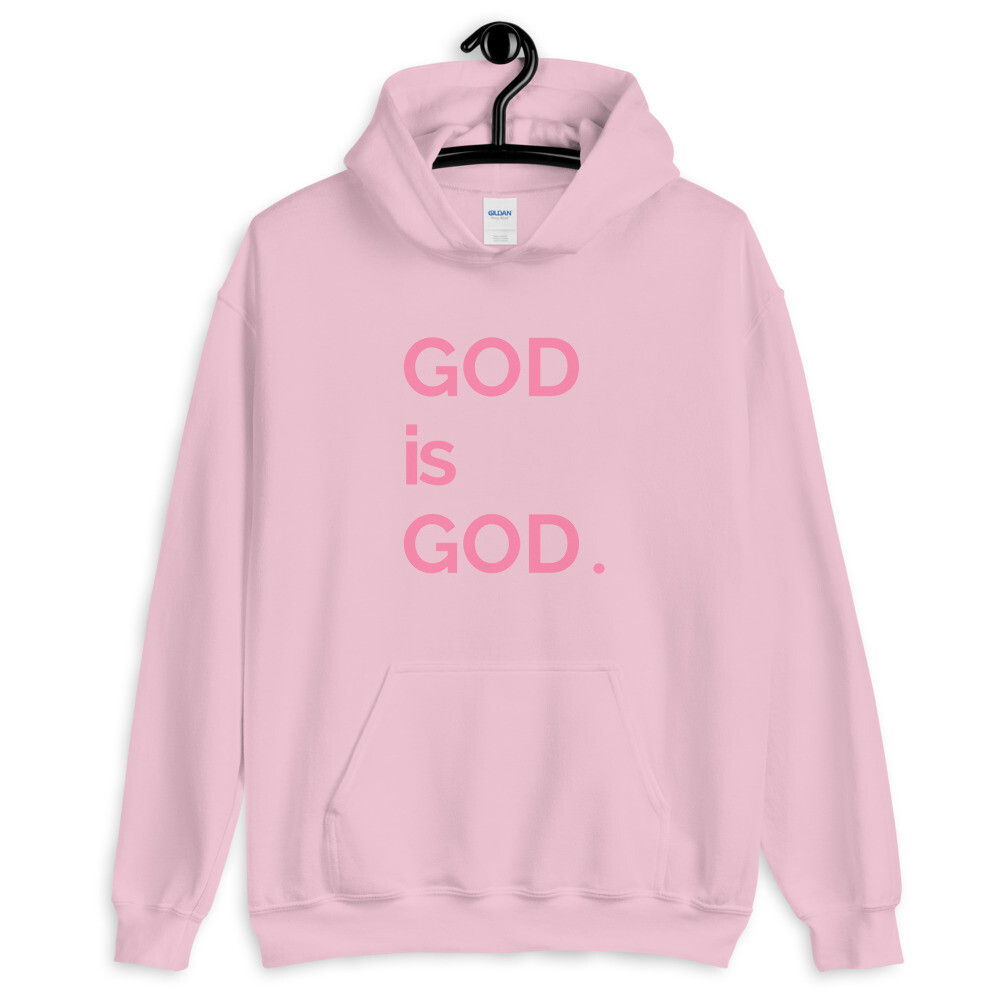 God Is God Pink Unisex Hoodie