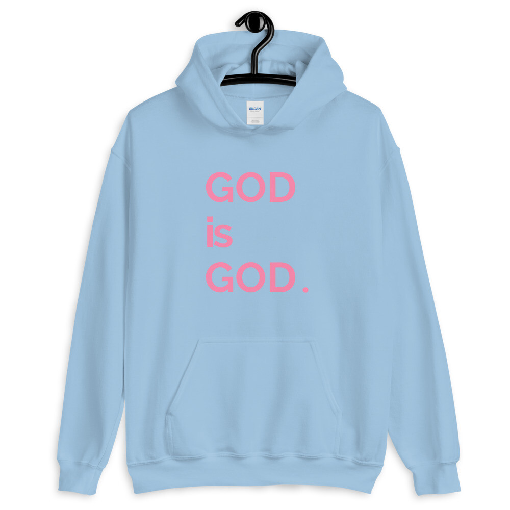 God Is God Pink Unisex Hoodie
