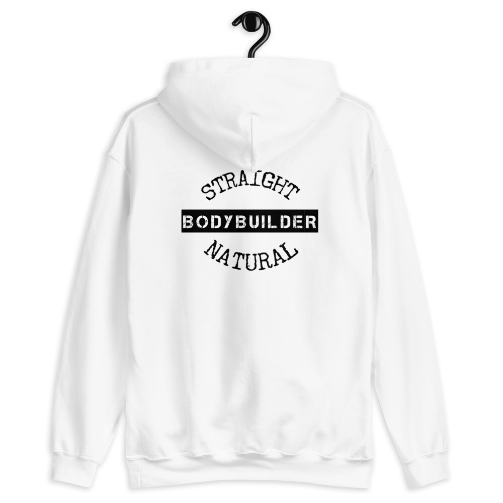 STRAIGHT NATURAL BODYBUILDING Unisex Hoodie, Size: S