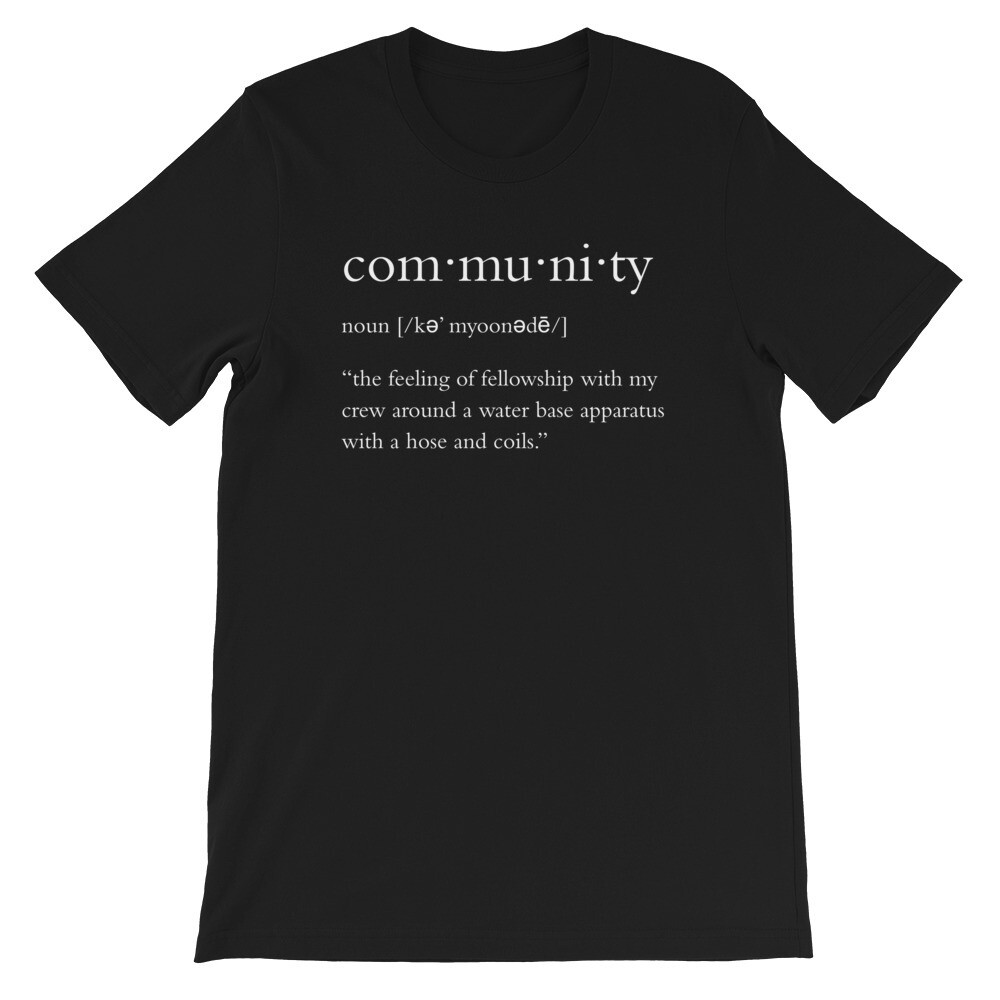 Community Definition Unisex T-Shirt, Size: XS