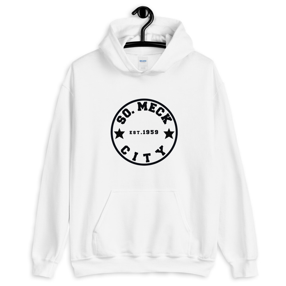 So Meck City Unisex Hoodie, Color: White, Size: S