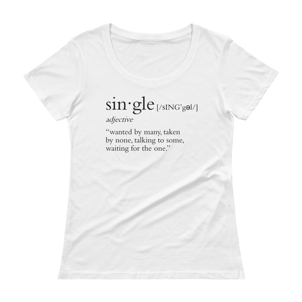 SINGLE DEFINITION Ladies' Scoopneck T-Shirt