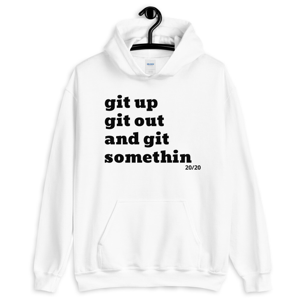 GIT UP GIT OUT Hoodie, Color: White, Size: S