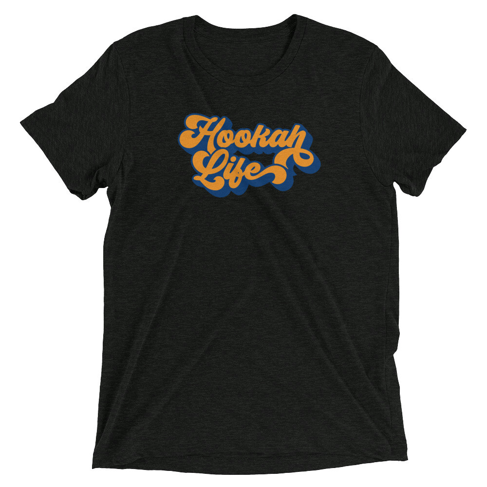 TRI-BLEND HOOKAH LIFE  t-shirt, Color: Charcoal-Black Triblend, Size: XS