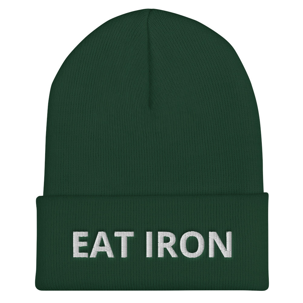 Eat Iron Cuffed Beanie