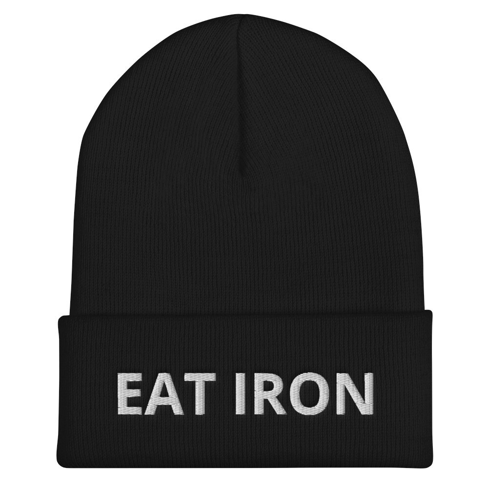 Eat Iron Cuffed Beanie