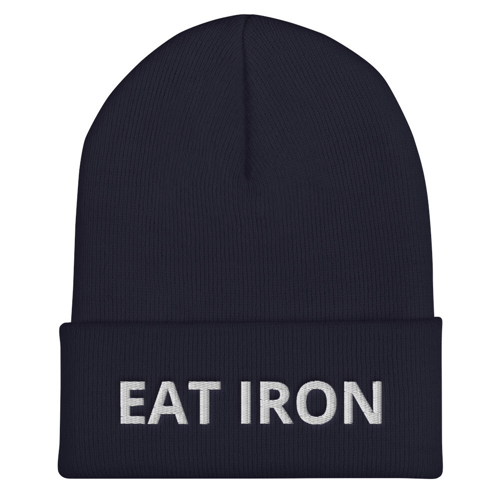 Eat Iron Cuffed Beanie