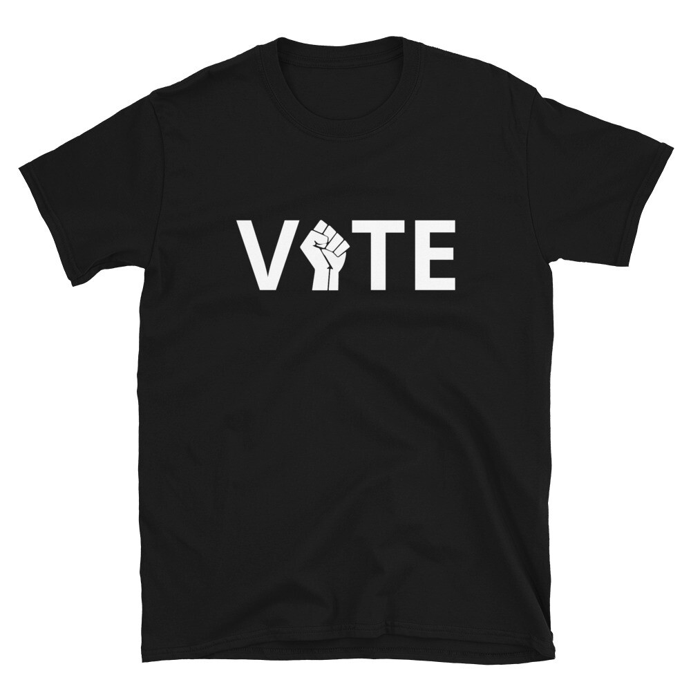 FIST UP VOTE Unisex T-Shirt, Size: S