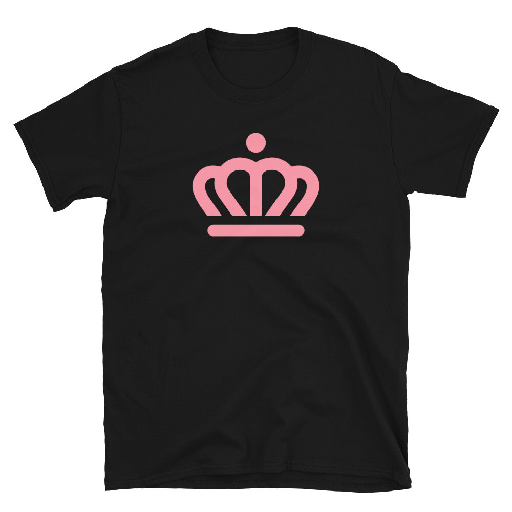 Breast Cancer Crown Unisex T-Shirt, Color: Black, Size: S