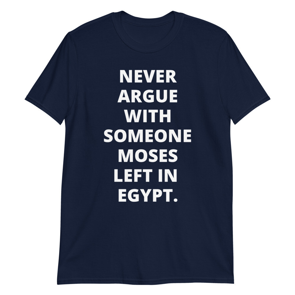 MOSES LEFT&#39;EM Short-Sleeve Unisex T-Shirt, Color: Navy, Size: S