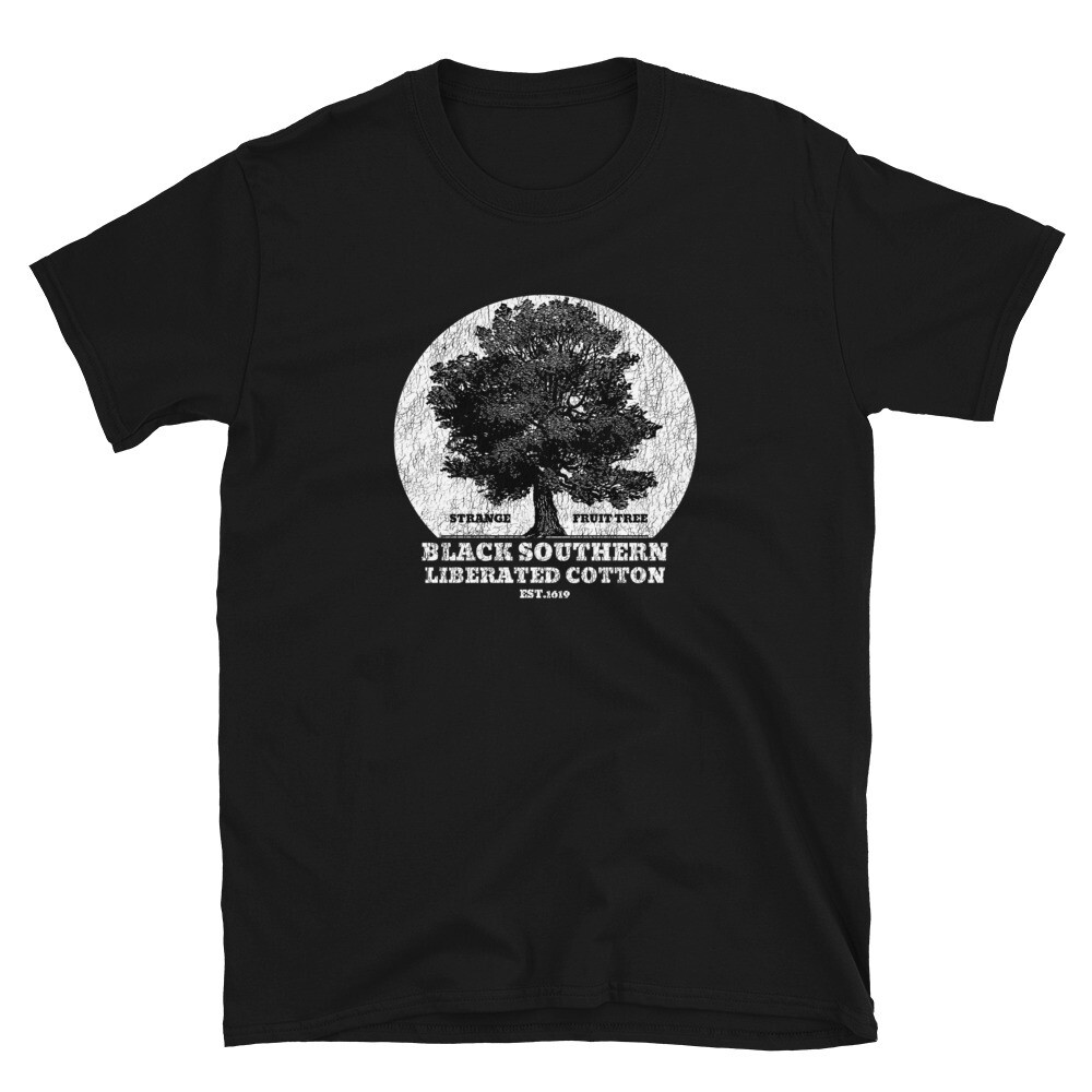 STRANGE FRUIT TREE Unisex T-Shirt, Color: Black, Size: S