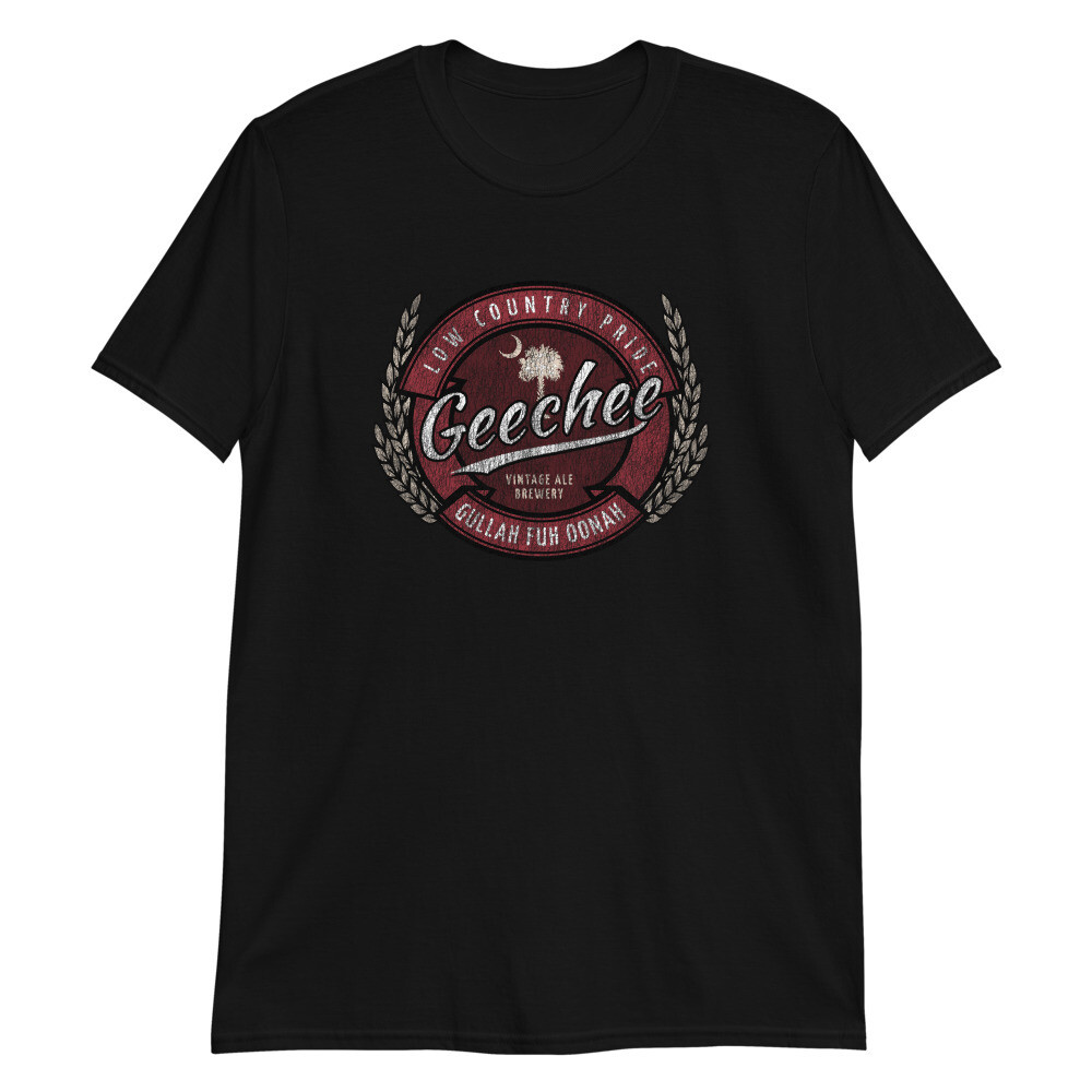 GEECHEE PALMETTO Unisex T-Shirt, Color: Black, Size: S