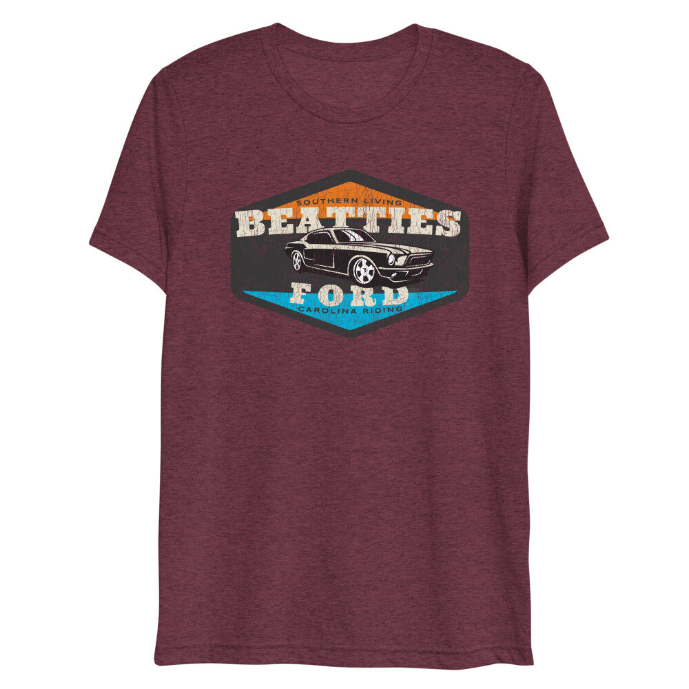Short sleeve t-shirt, Color: Maroon Triblend, Size: XS