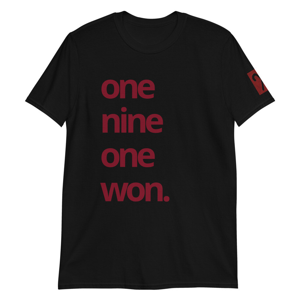 WON. T-Shirt, Color: Black, Size: S