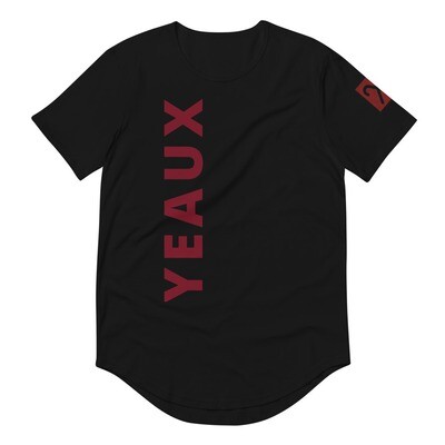 YEAUX Curved Hem T-Shirt