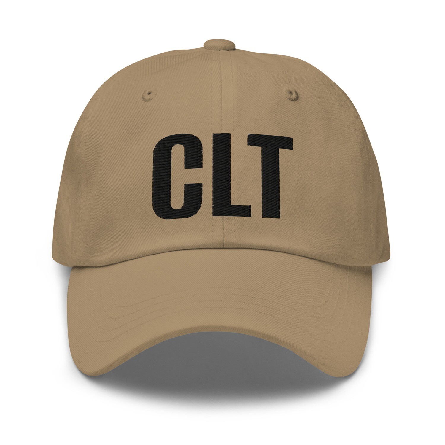 CLT Dad hat (black lettering)