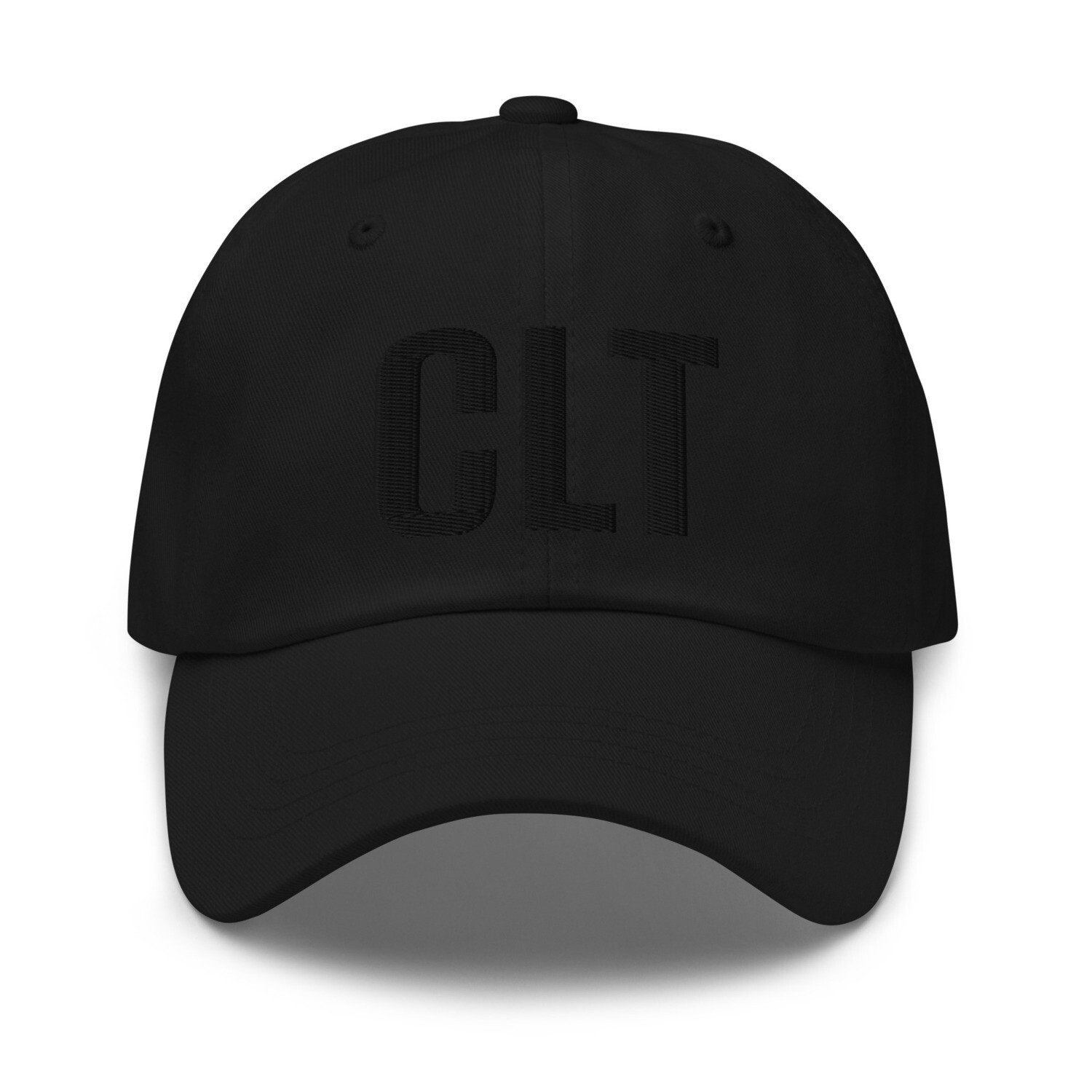 CLT Dad hat (black lettering), Color: Black