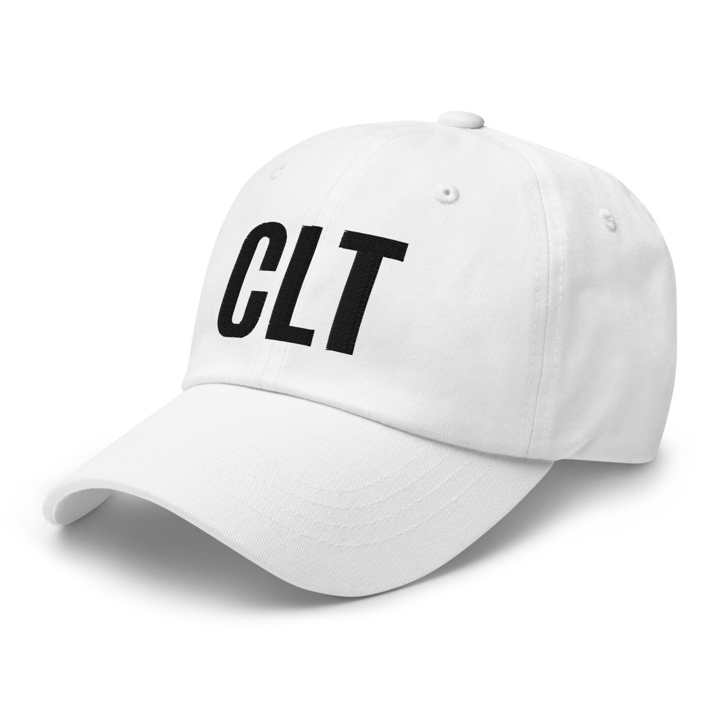 CLT Dad hat (black lettering)