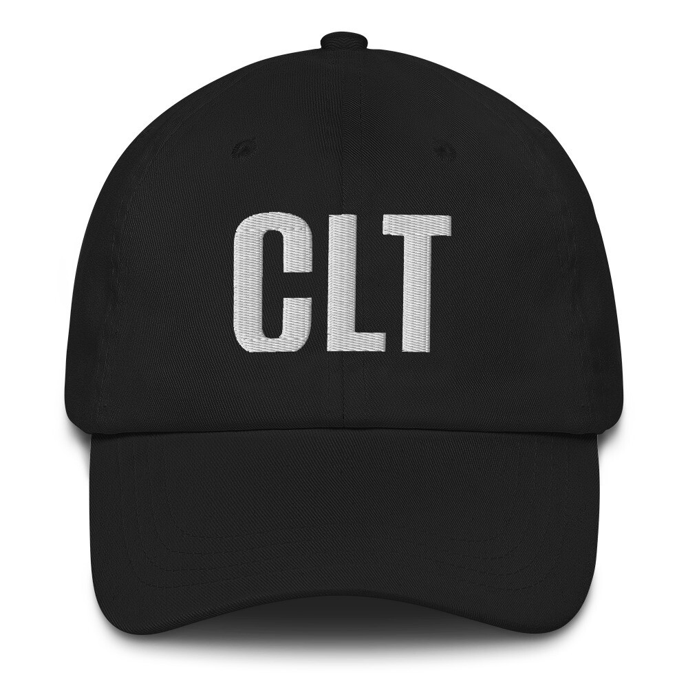 CLT Dad hat, Color: Black