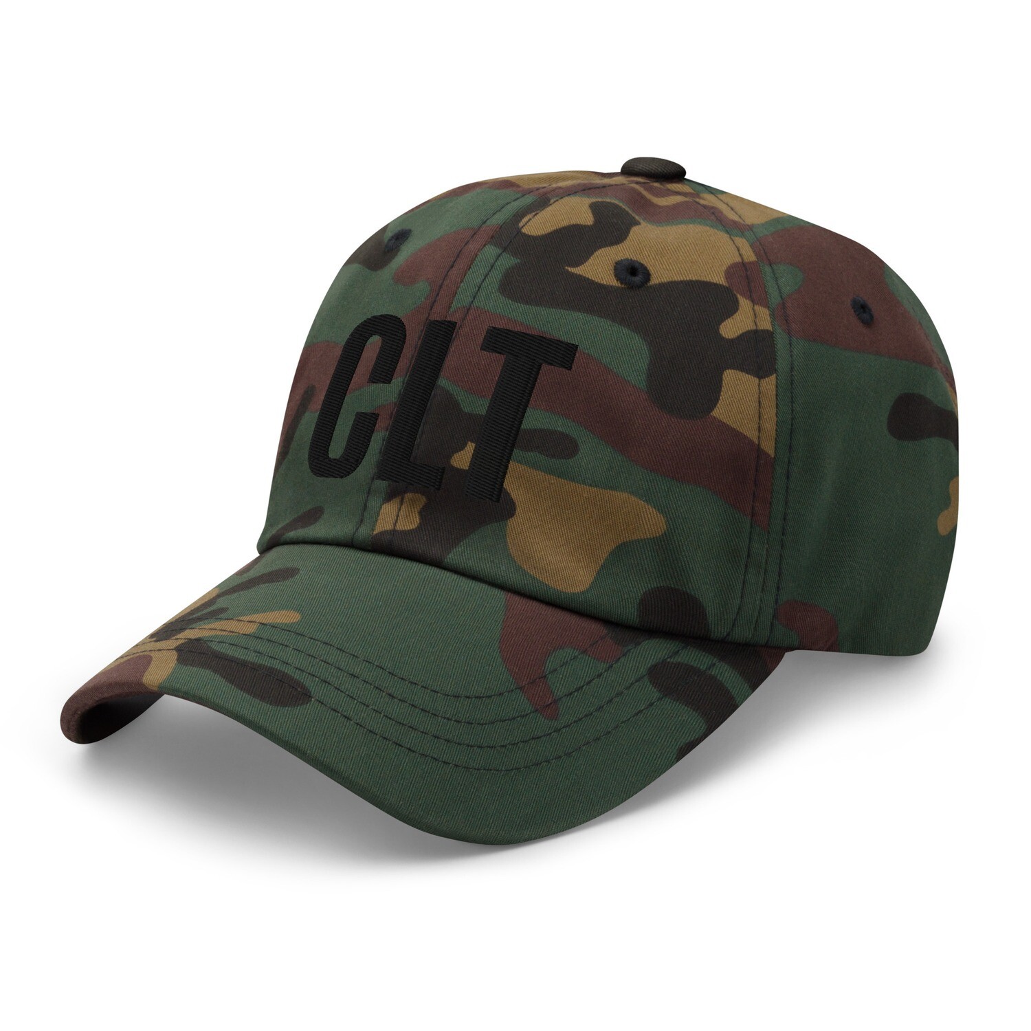 CLT Dad hat (black lettering)
