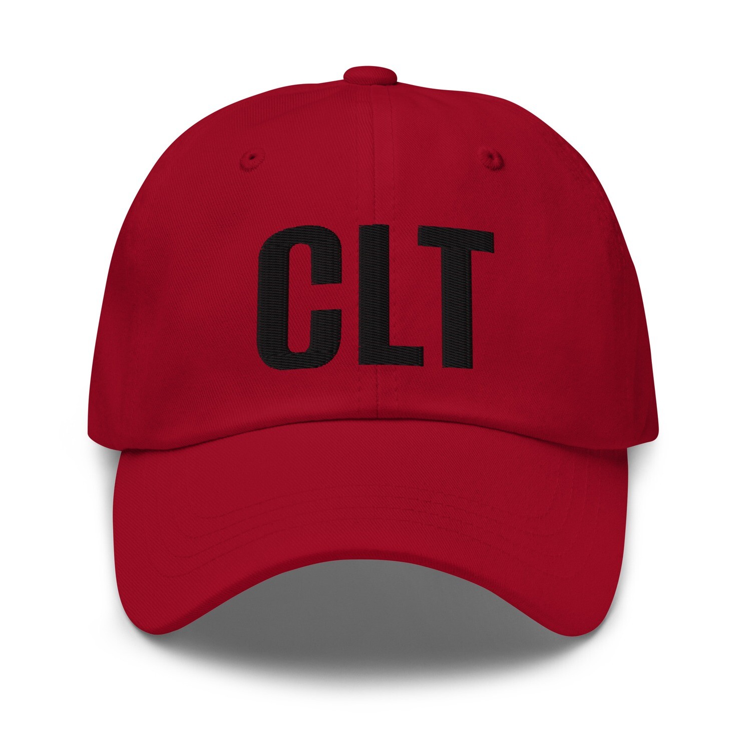 CLT Dad hat (black lettering)