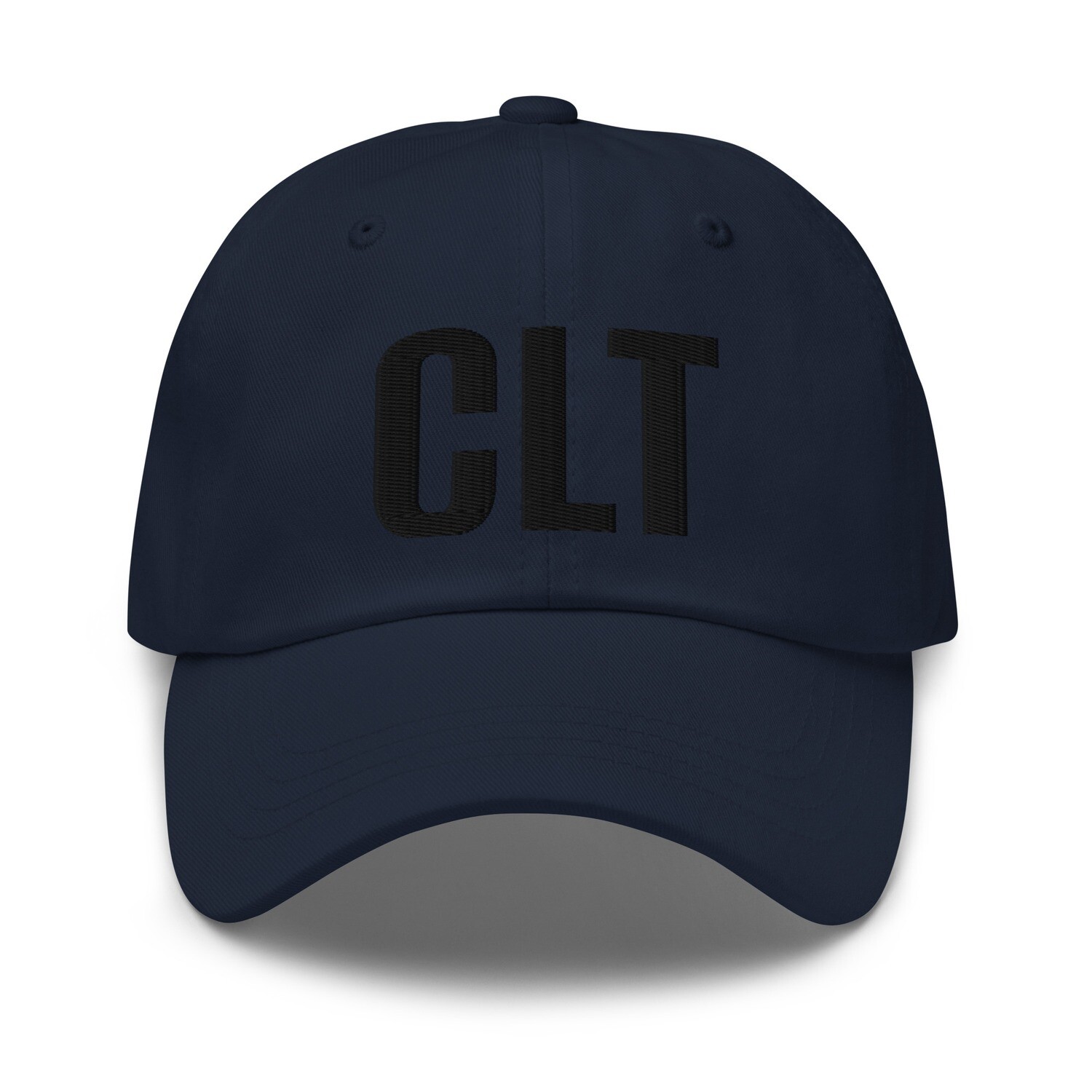 CLT Dad hat (black lettering)