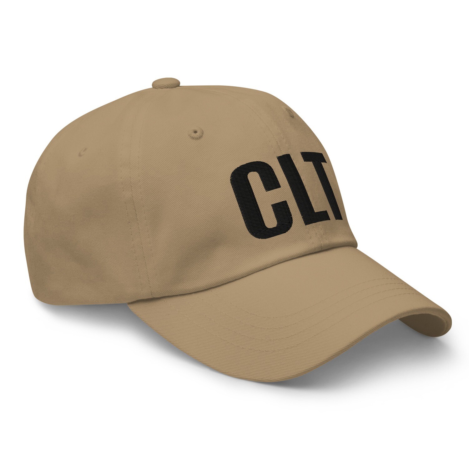 CLT Dad hat (black lettering)