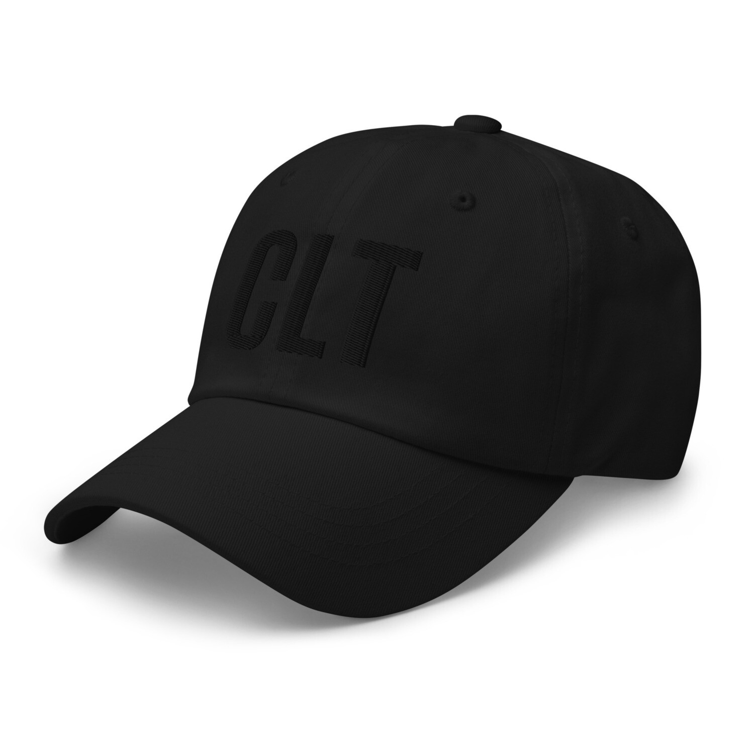 CLT Dad hat (black lettering)