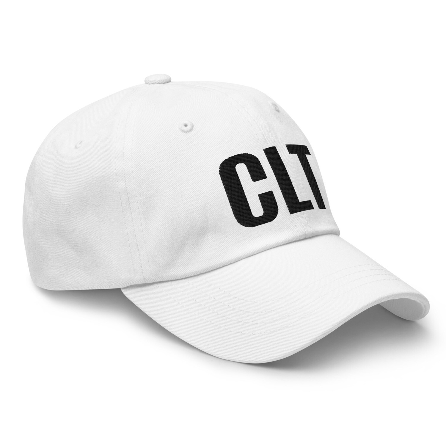CLT Dad hat (black lettering)