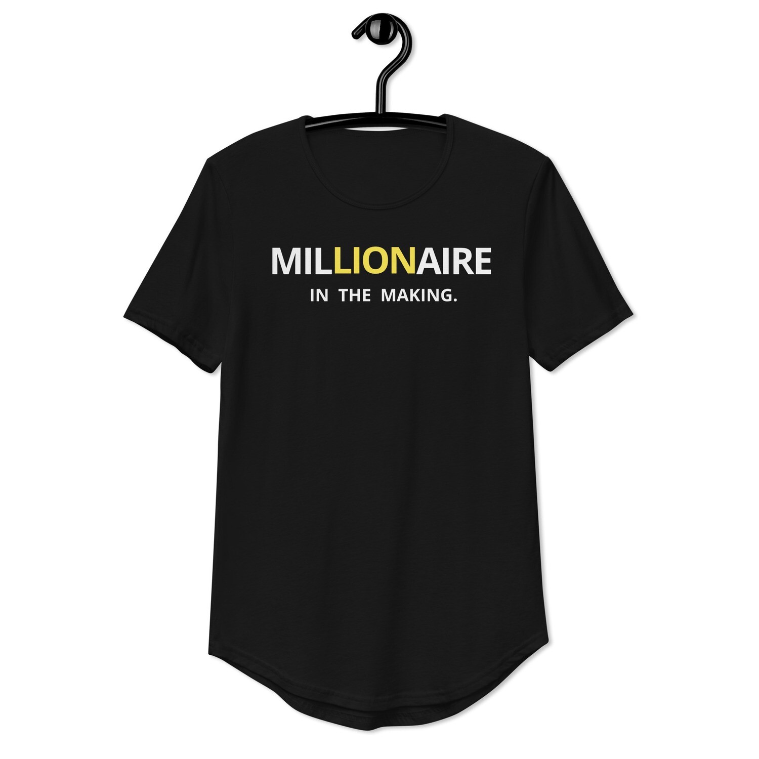 Lion Millionaire Men's Curved Hem T-Shirt