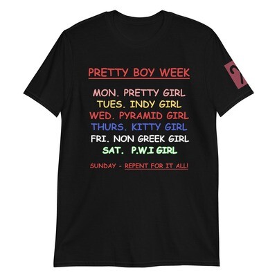 Pretty Boy Week Blk T-Shirt