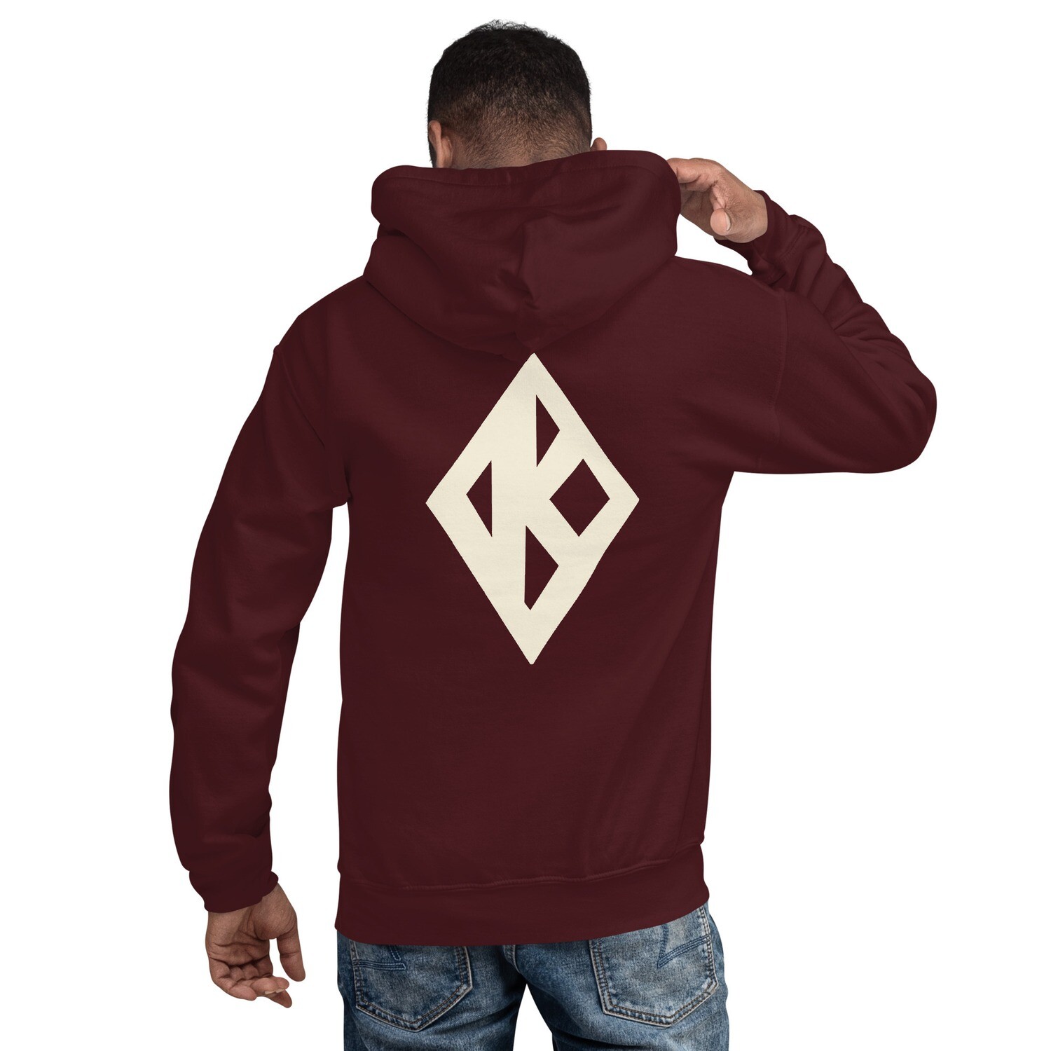 Slanted 1911 with Diamond K on Back Hoodie
