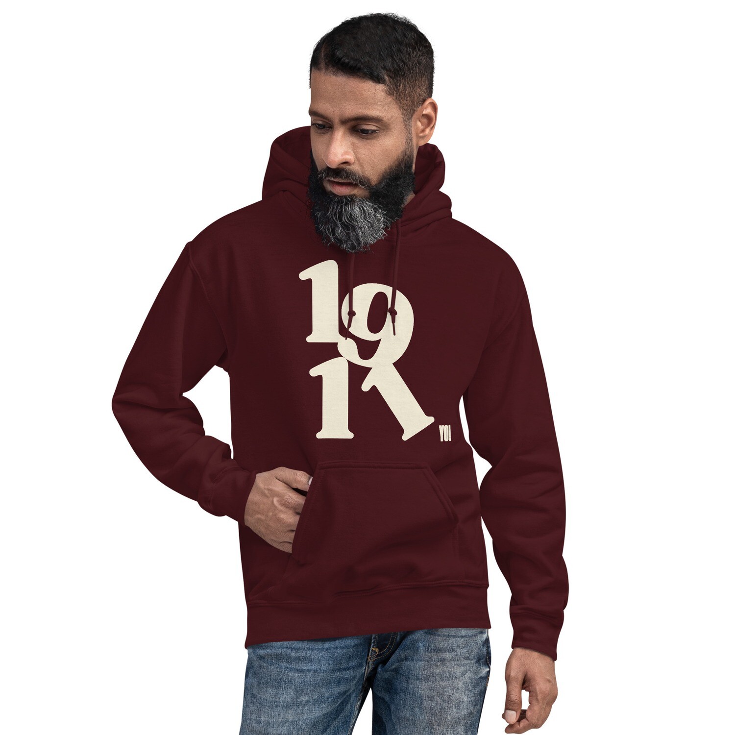 Slanted 1911 with Diamond K on Back Hoodie
