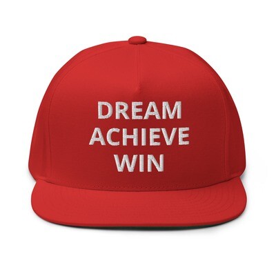 Dream Achieve Win Flat Bill Cap