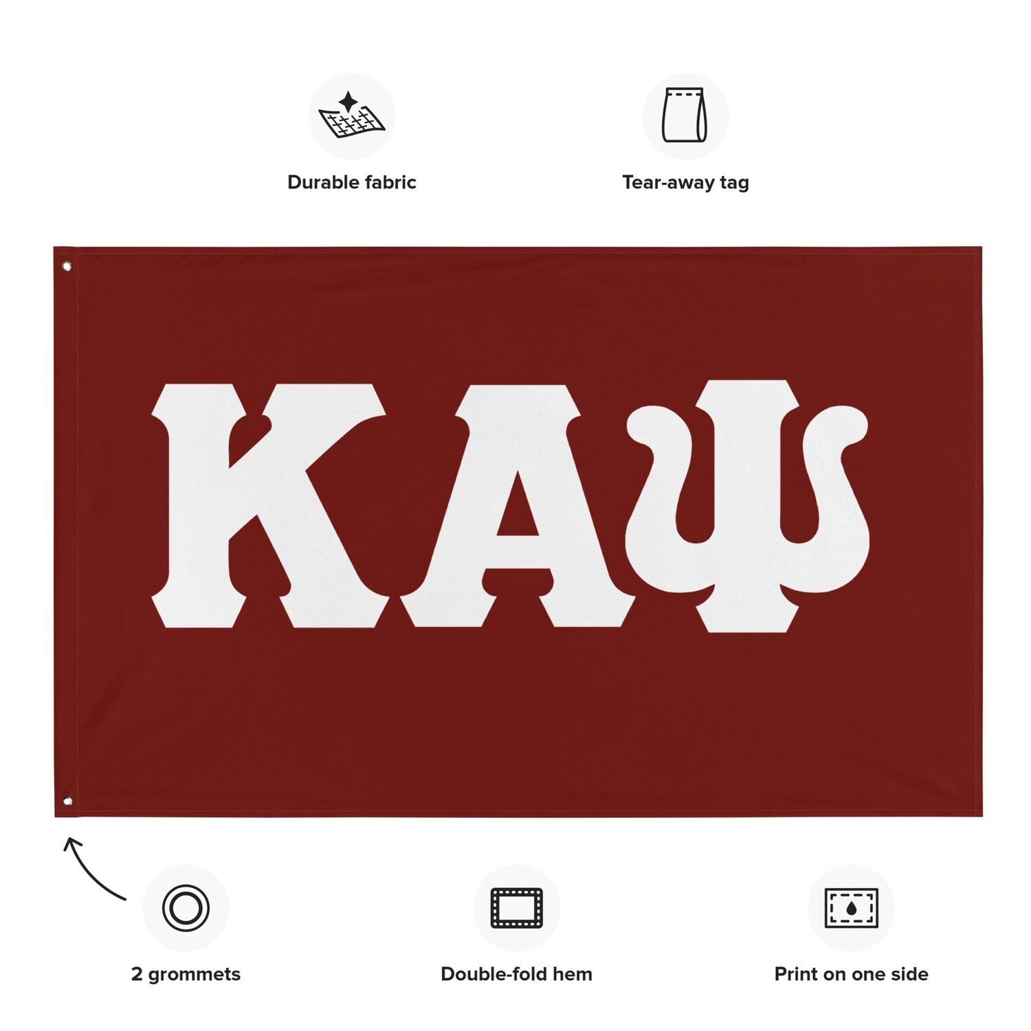 KAPsi Flag - One Sided