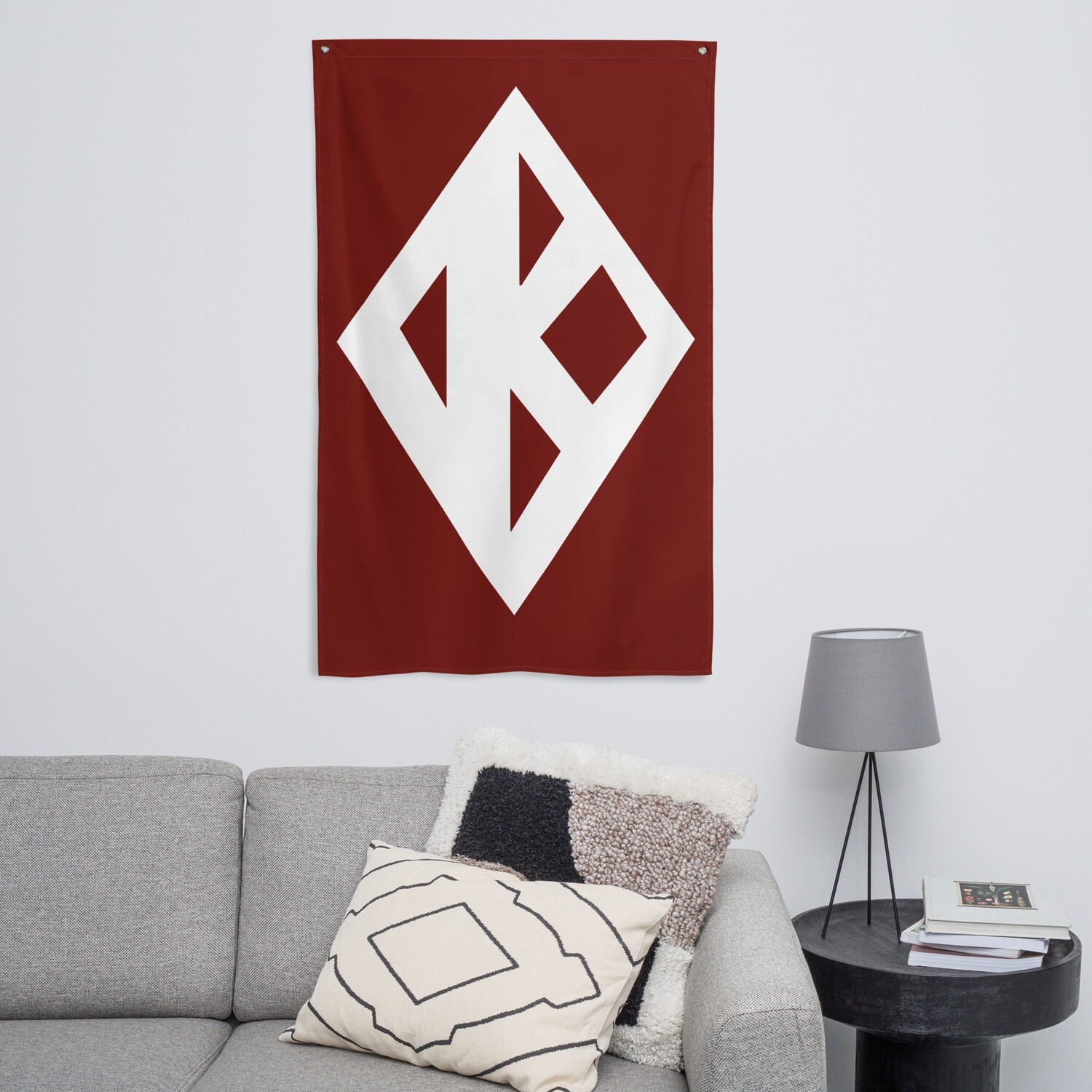 Kappa Diamond Flag - One Sided