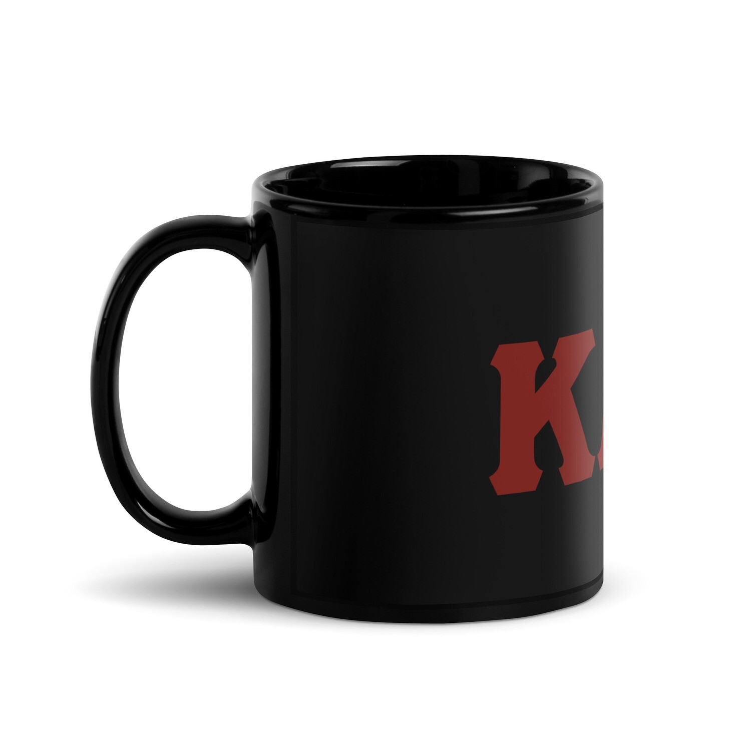 KAPsi Black Glossy Mug