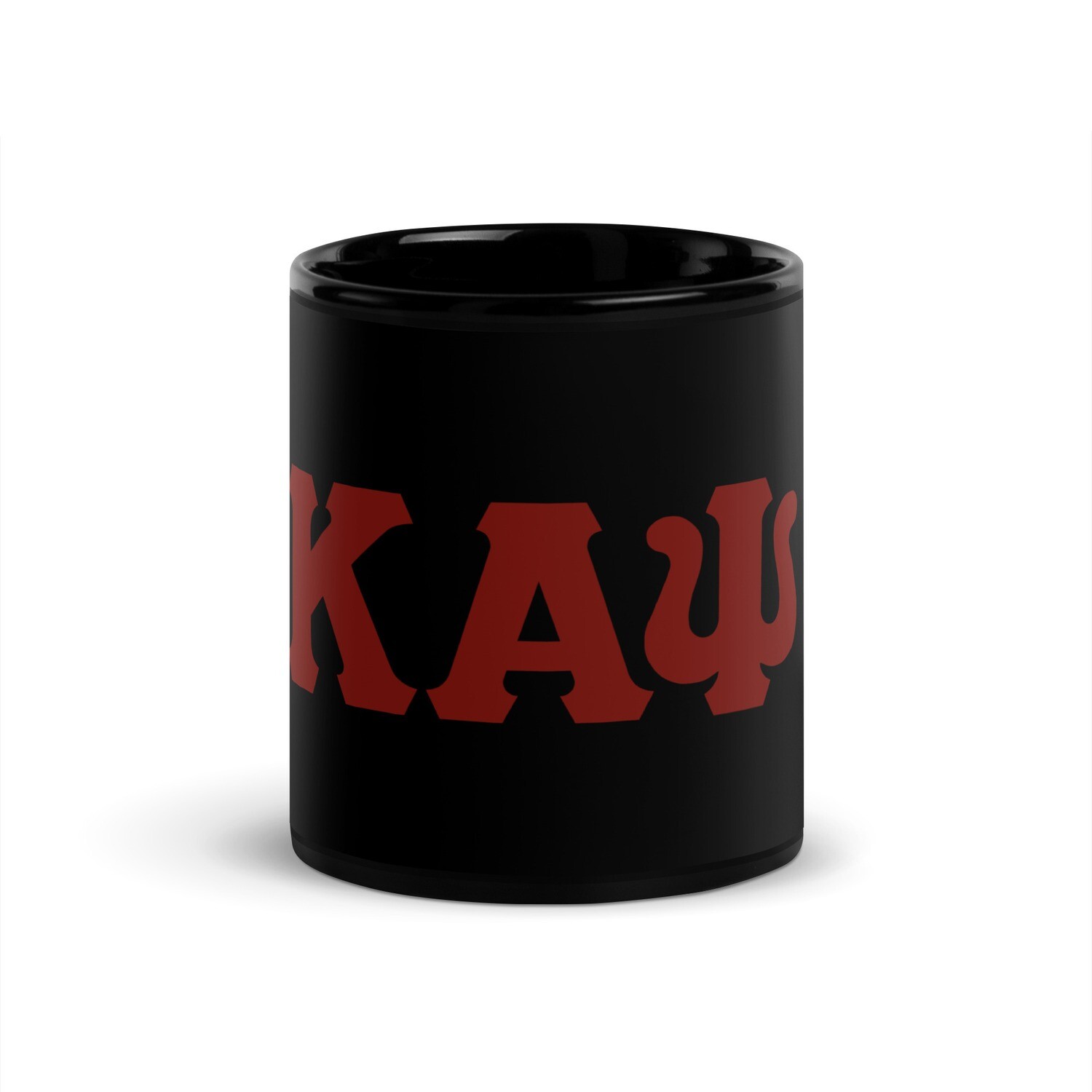 KAPsi Black Glossy Mug